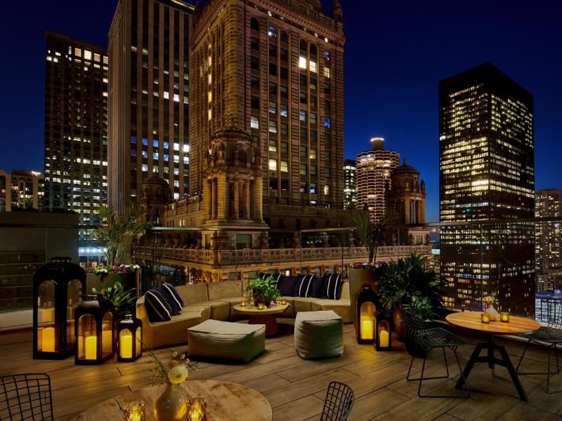 Cerise Night Patio