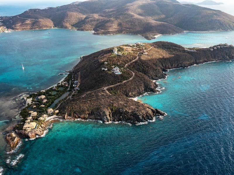 The Branson Beach Estate Aerial Island View