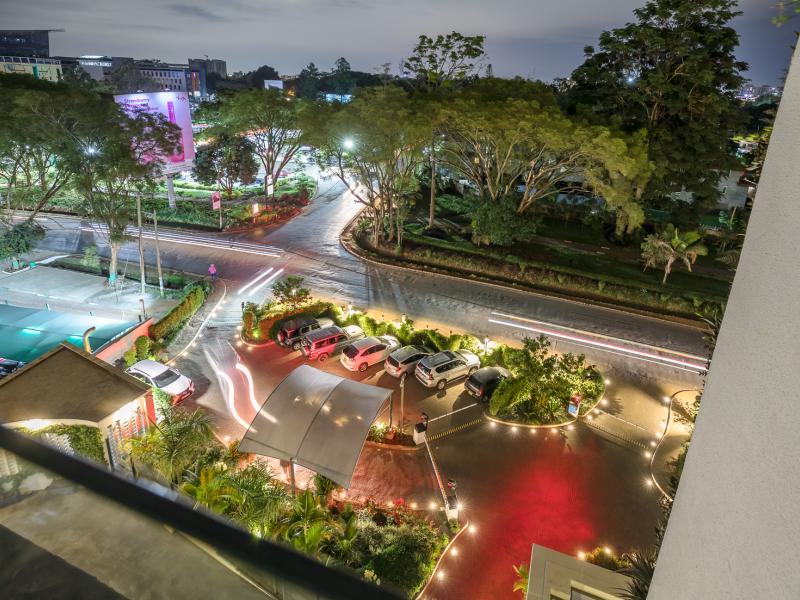 View of entrance from above