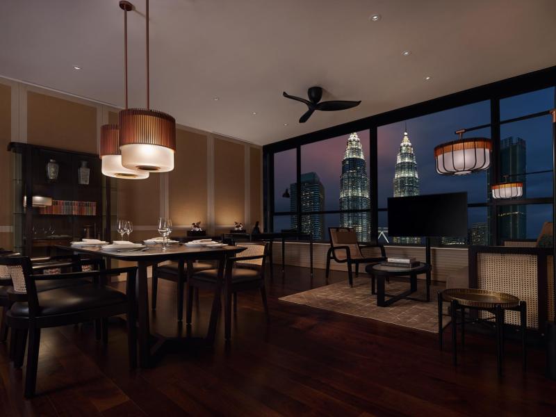 Suite Living Area at night