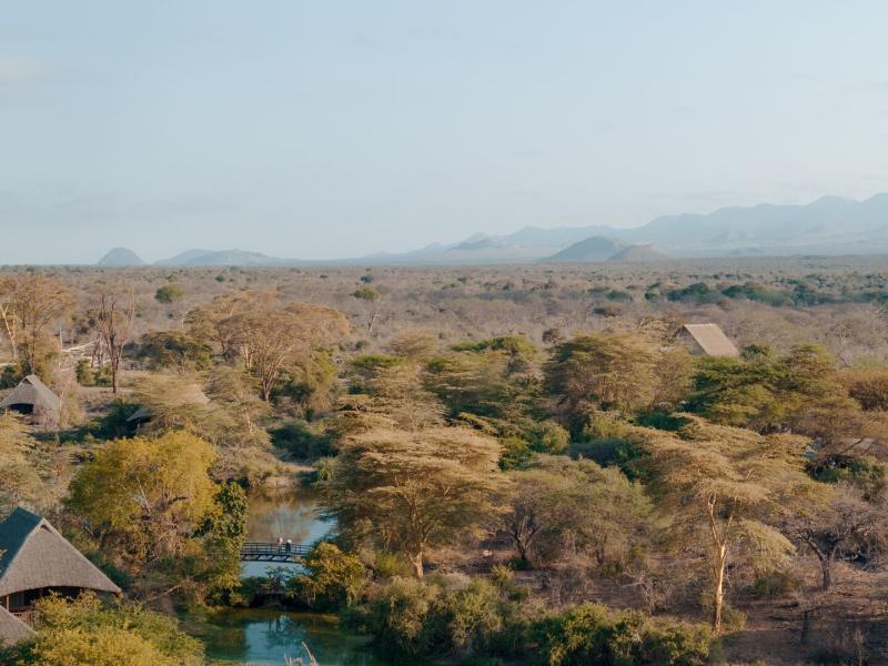 Finch Hattons Luxury Safari Camp Aerial