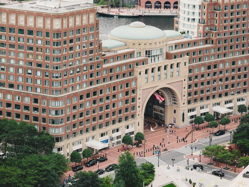 Boston Harbor Hotel Aerial View