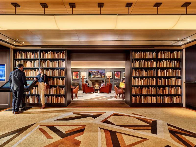 Lobby Library Entrance