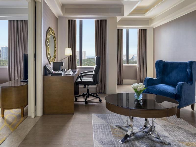 Club Premier Executive Suite Office and Living Room