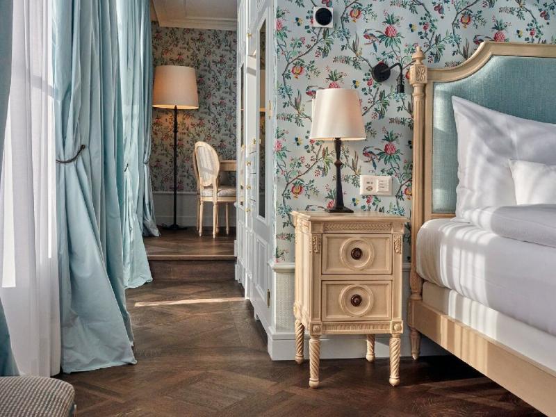 Foster Suite Bedroom view into Living Area