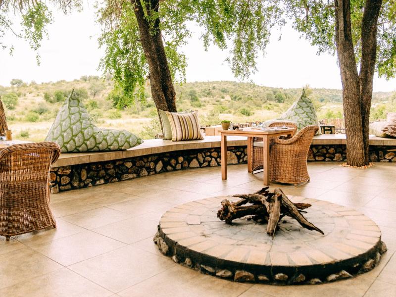 Fireplace Area on Terrace