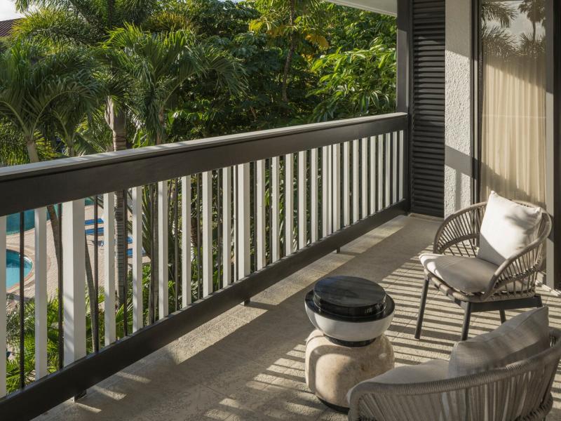 Guest Room Balcony View of Pool
