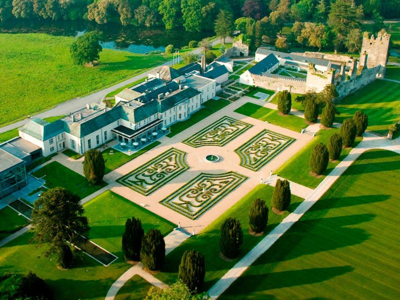 Aerial of resort