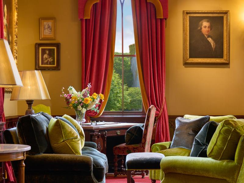 Lobby Detail with Seating Area and Window View