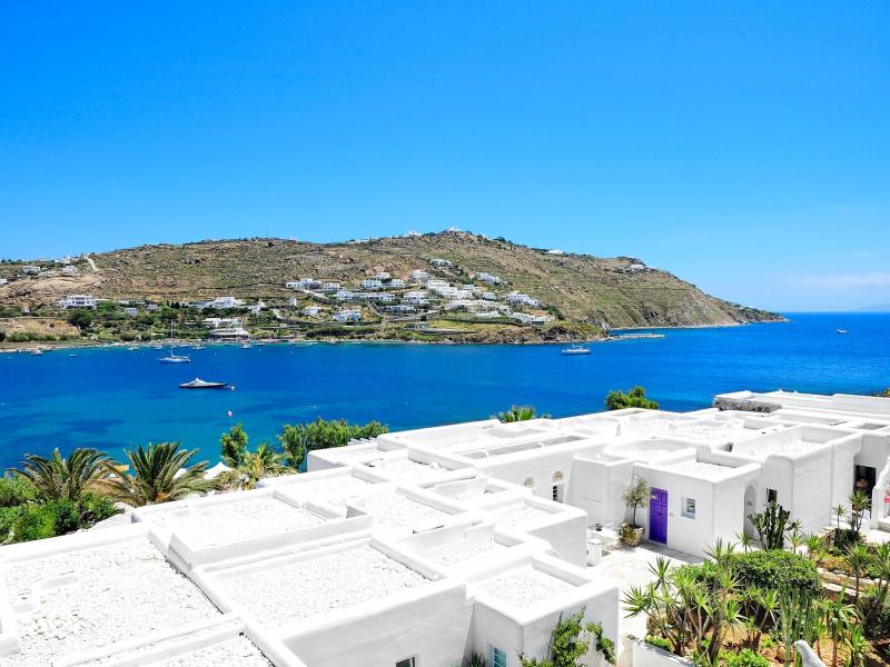 Exterior Shot From Back of Hotel with View to the Sea