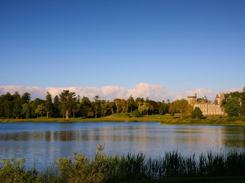 Exterior Far Shot of Lake and Dromoland Castle