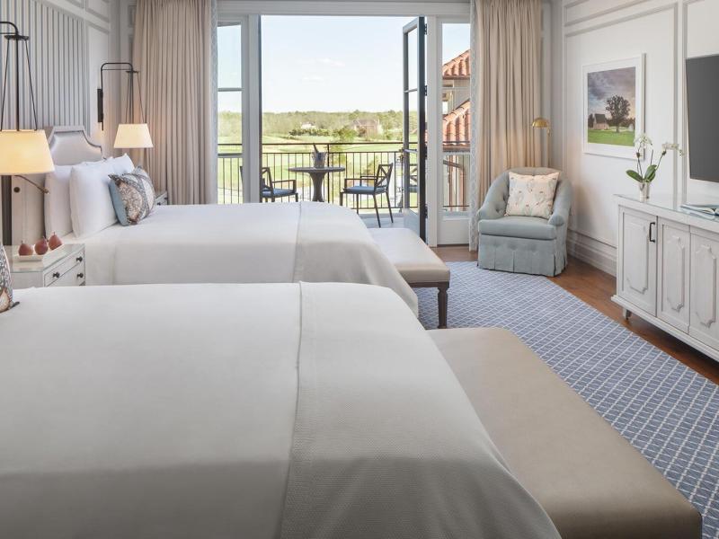 Guest Room with Double Beds and Balcony
