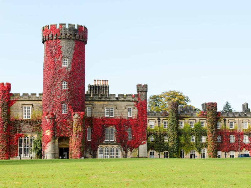 Swinton Park Hotel Exterior Shot During Autumn