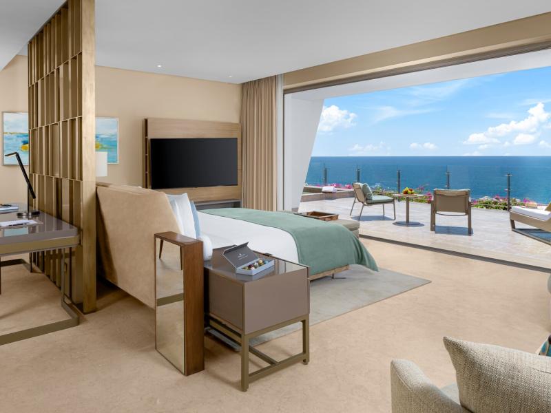 Royal Suite Bedroom with Private Terrace and Ocean View