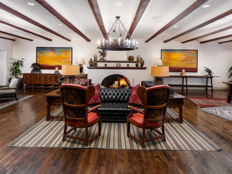 Lobby Lounge and Fireplace