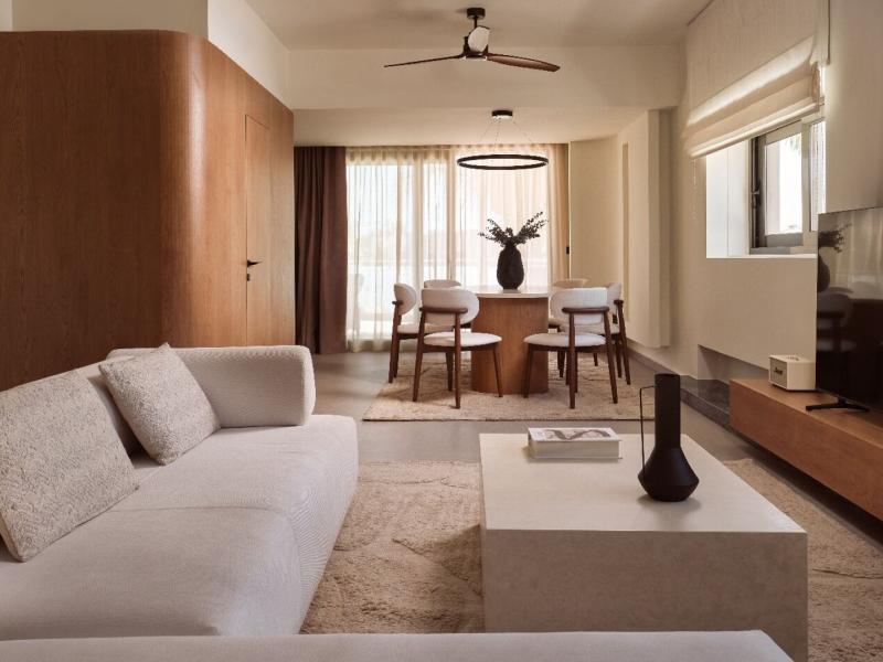 Grand Suite Living and Dining Spaces