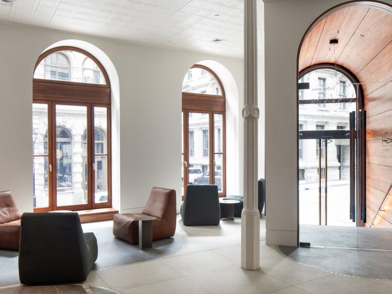 Interior Entrance and Lobby Seating Area