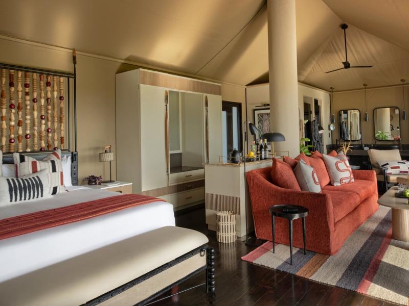 Luxury Tented Suite Interior Overview