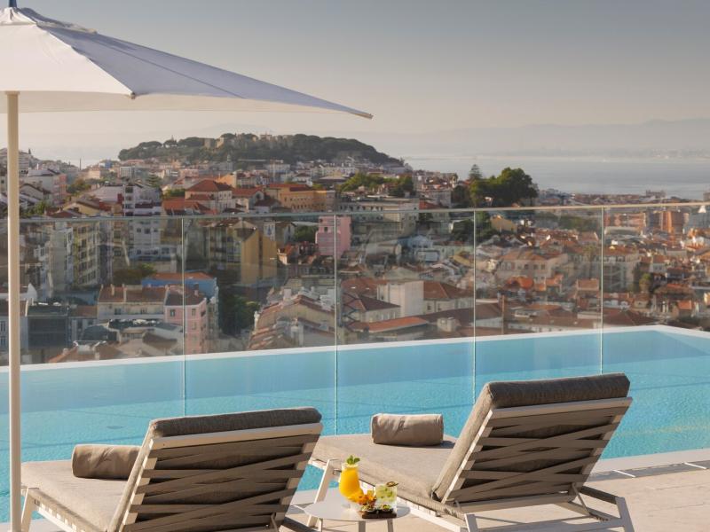Rooftop Pool and Lounge Chairs