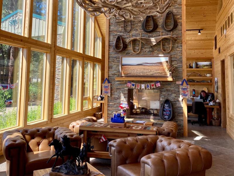 Common Area Lounge with Fireplace