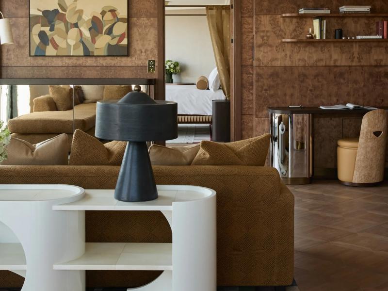 Penthouse Livingroom with View to Bedroom