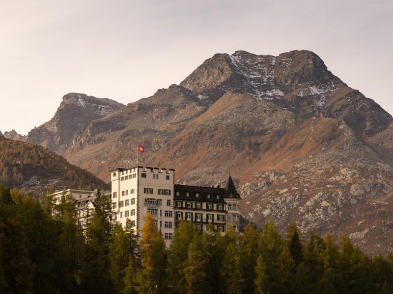 Hotel Waldhaus Sils during winter