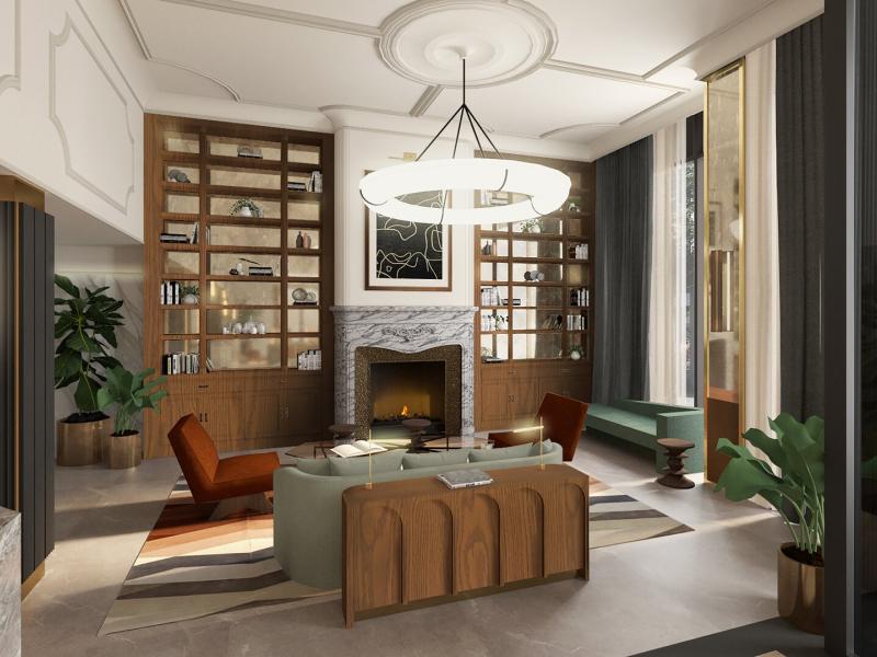 Entrance to hotel lobby