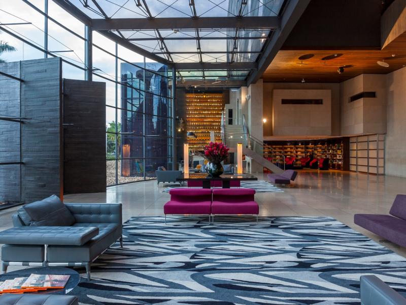 Refined and contemporary, the lobby lounge invites guests to relax in an atmosphere of understated luxury and thoughtful design.