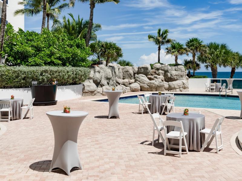 Lower pool reception