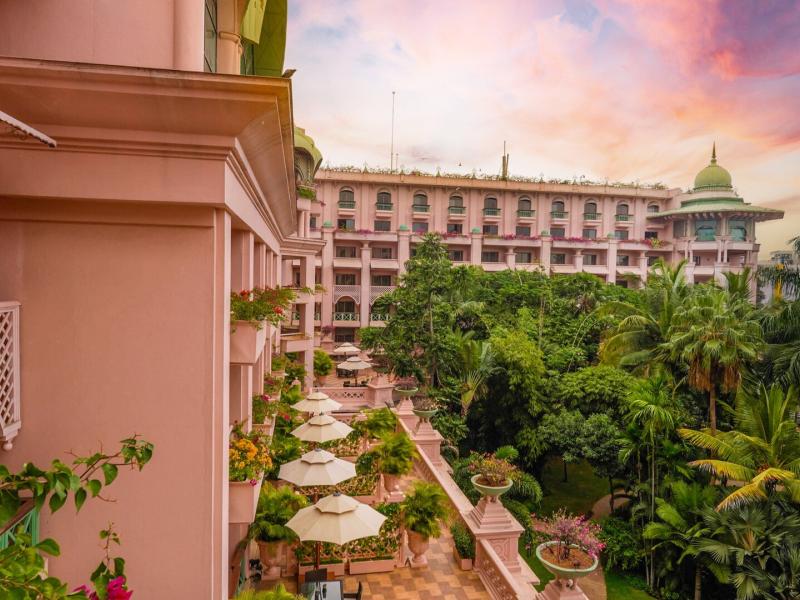 Terrace Suite balconies with lush garden views.