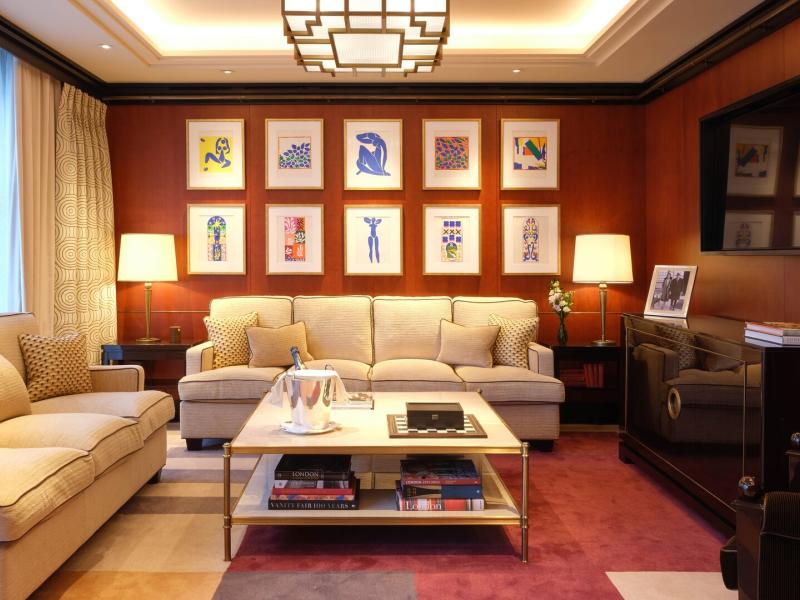 A sophisticated residential-style living space, blending vintage-inspired design with contemporary comfort for elevated in-suite living.