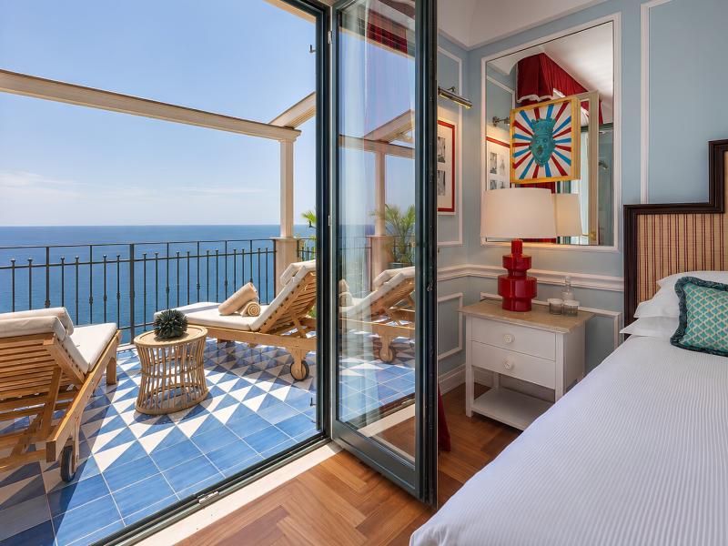 Private terrace offering panoramic sea views and inspiring spaces to recharge.