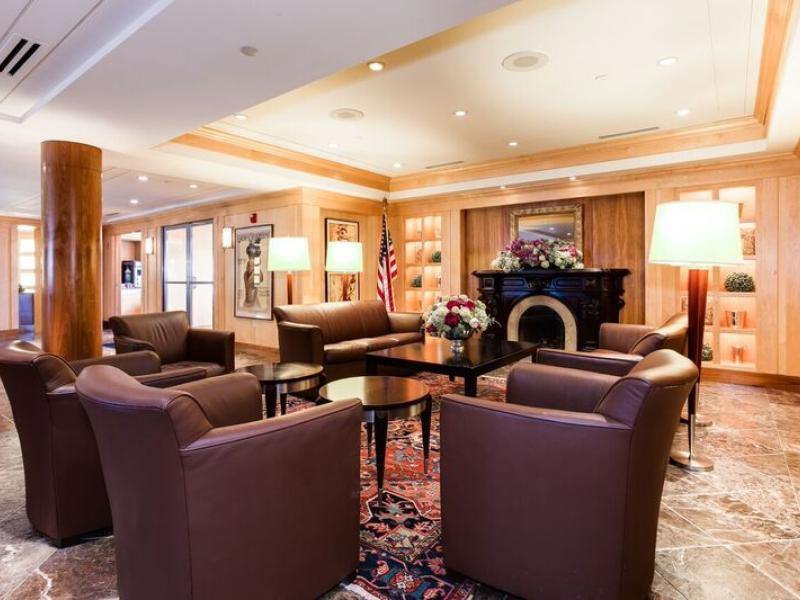 Lobby Seating with Fireplace