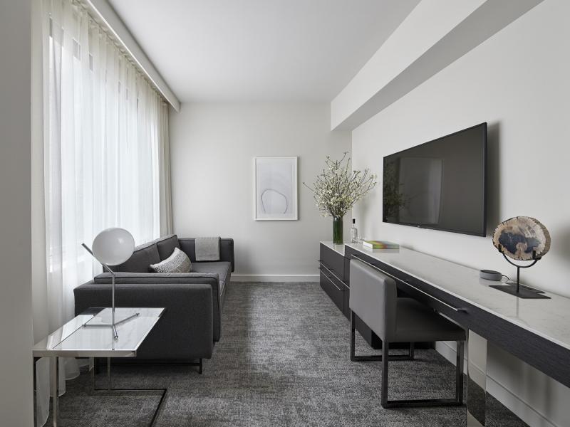 Deluxe Corner Suite Living Room