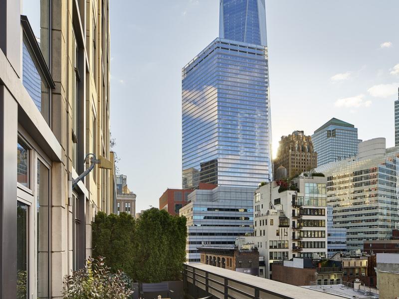 View of Freedom Tower from Smyth Tribeca Terrace