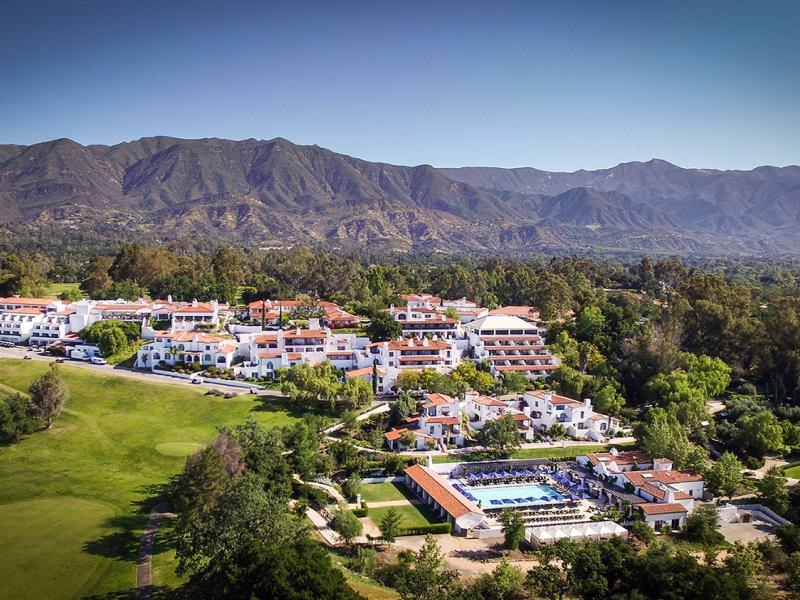 Ojai Valley Inn Drone View