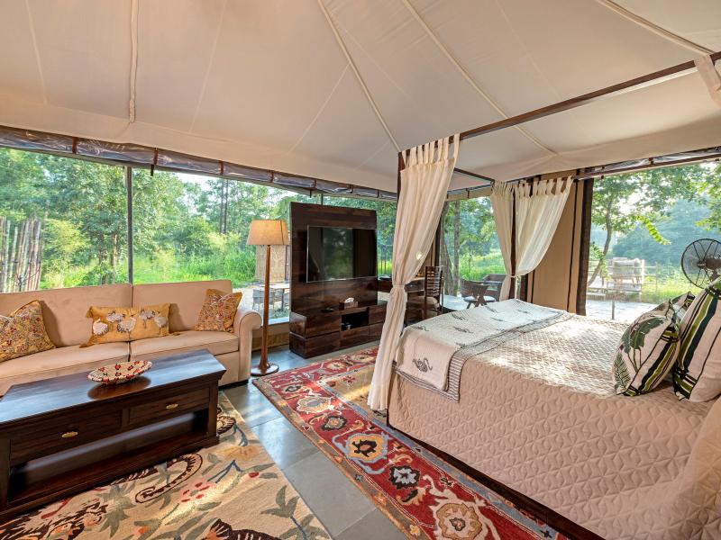 Hidden India Mahavan Royal Tent Bedroom