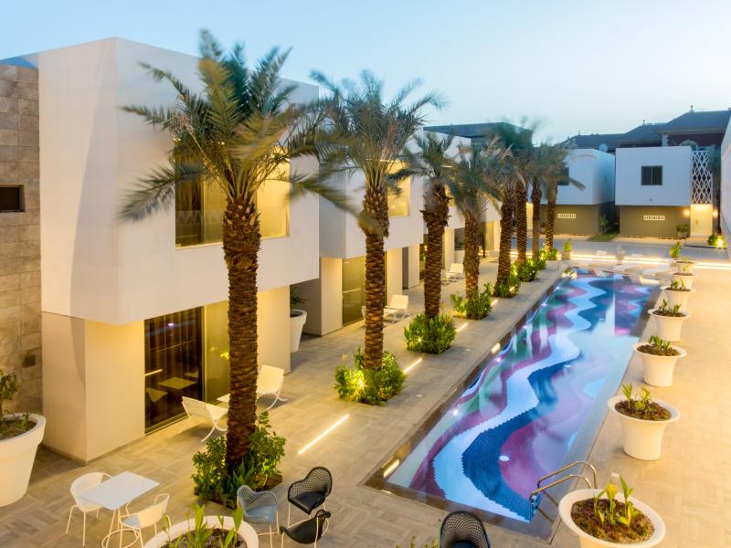 Vivienda Al Hada Residences Pool from above