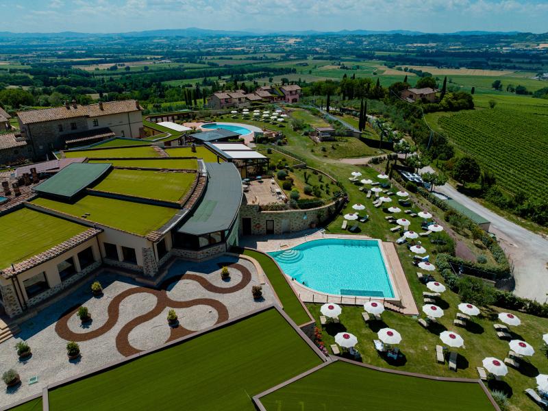 Borgobrufa SPA Resort Aerial 