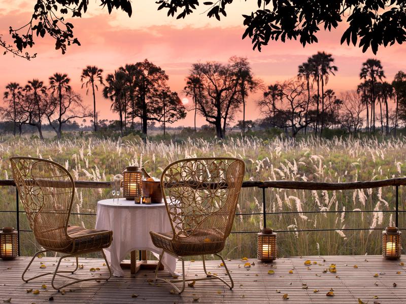 andBeyond Sandibe Okavango Safari Lodge Deck