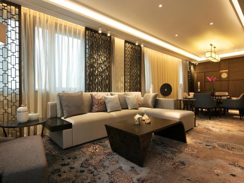 Tangla Hotel Brussels Duplex Livingroom