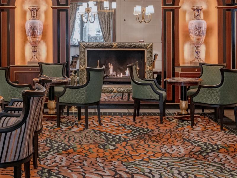 Hotel Napoleon Paris | Lobby Lounge with Fireplace