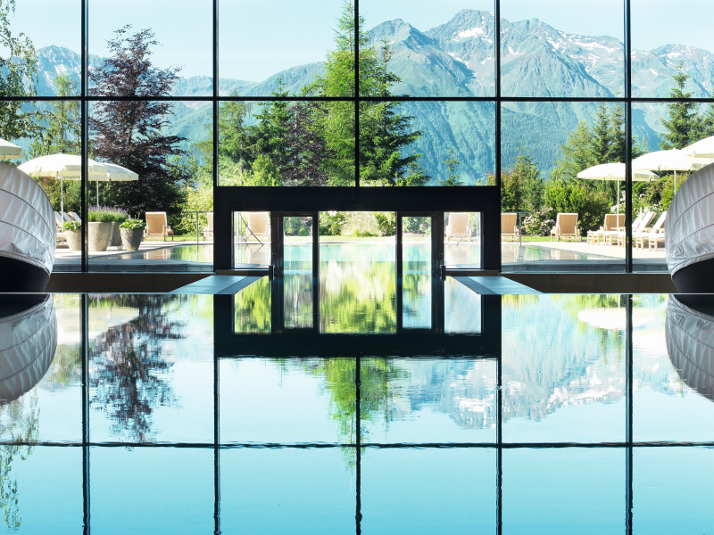 Interalpen-Hotel Tyrol Indoor Pool View