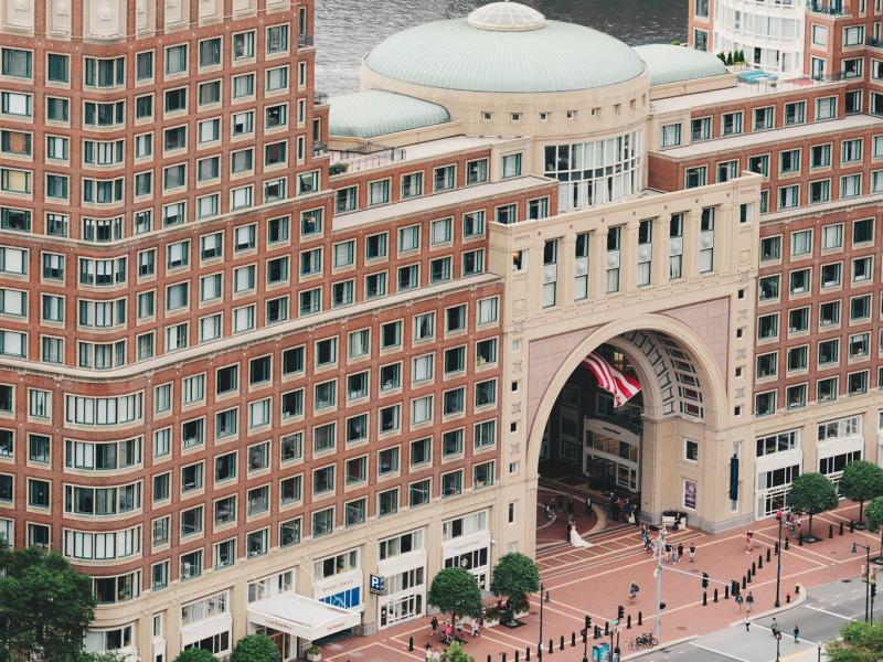 Boston Harbor Hotel Aerial Exterior