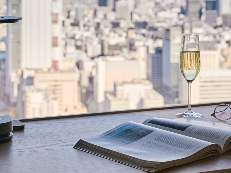 The Royal Park Hotel Iconic Tokyo Shiodome Executive Floor Double View of City from Desk