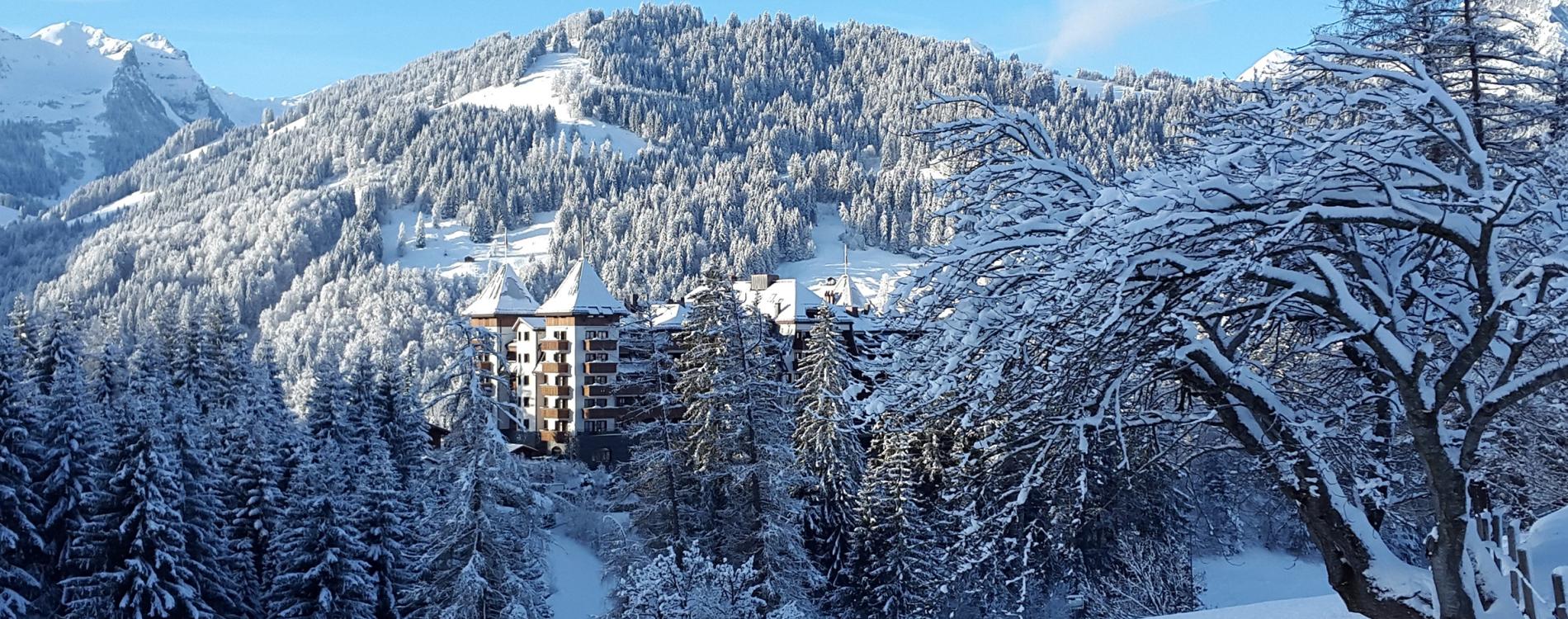 The Alpina Gstaad during winter