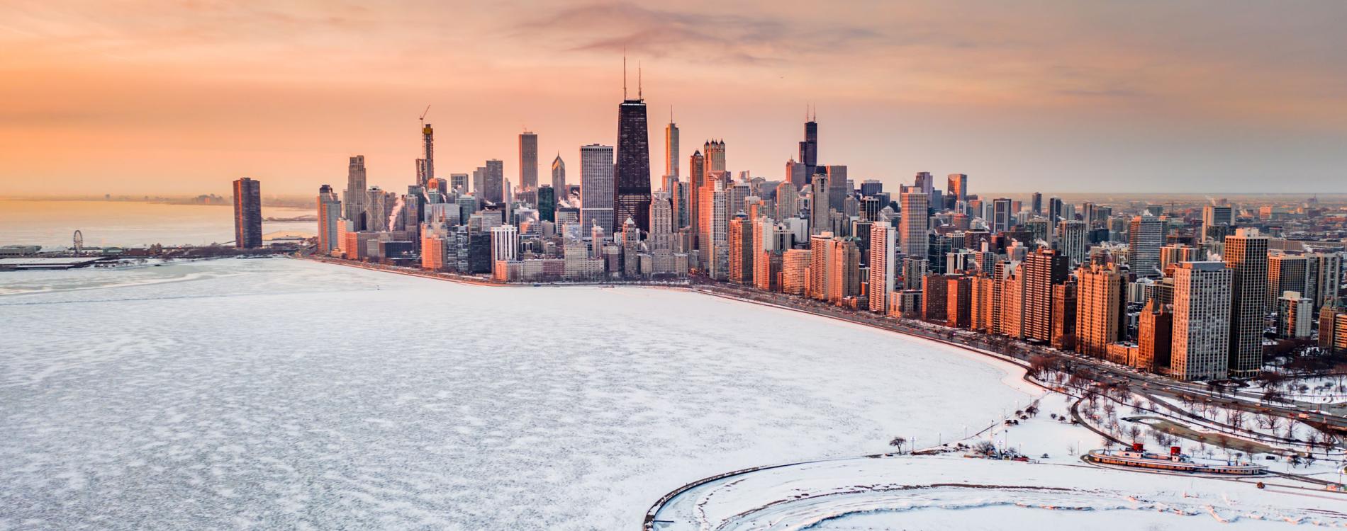 Chicago Skyline Winter