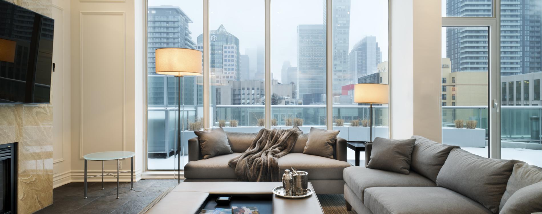 The SoHo Residences Toronto Penthouse Living Area