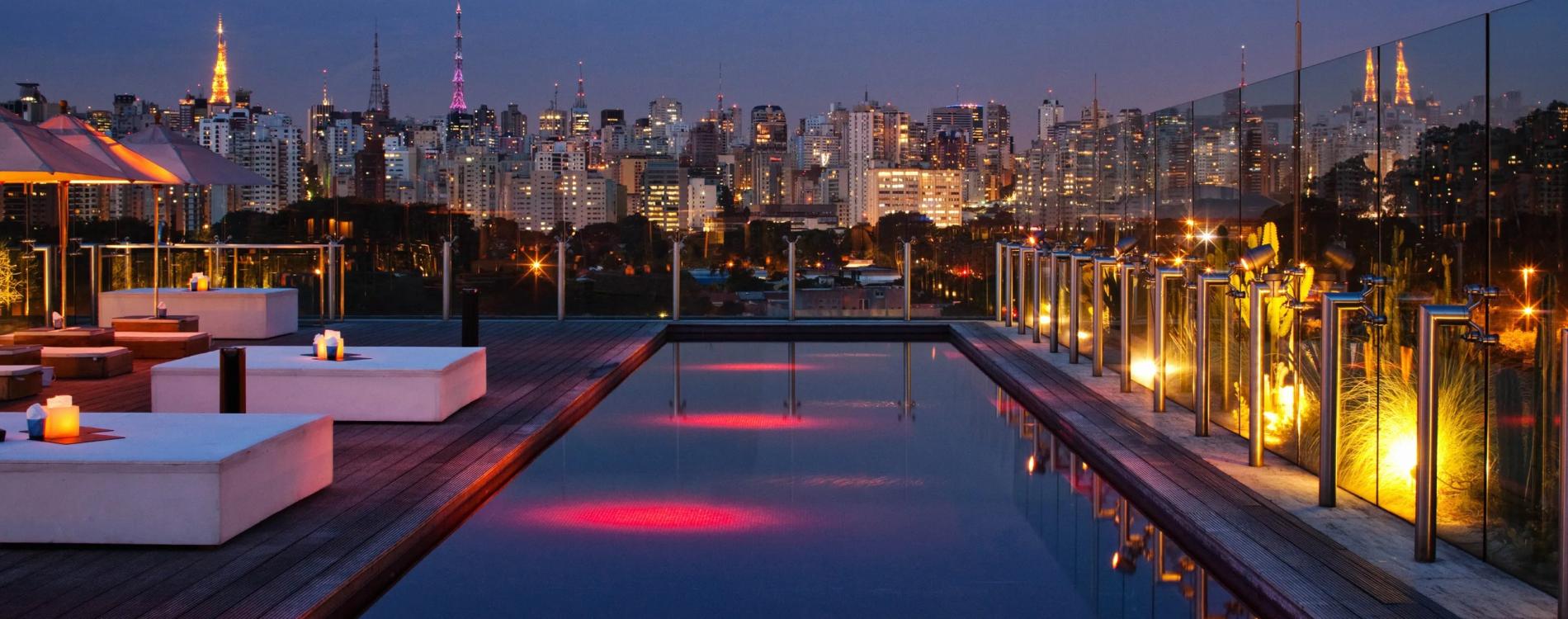 Hotel Unique | Rooftop Pool at Evening