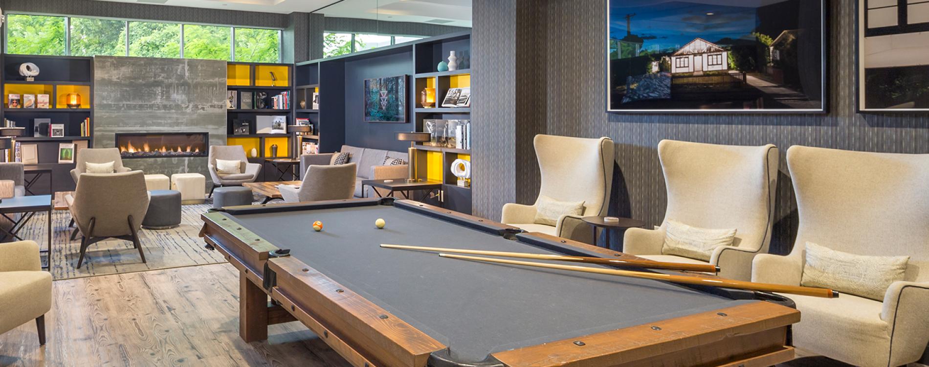 The Summit Hotel pool table